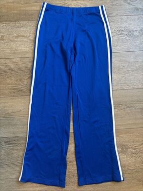 Vintage 2002 Tommy Hilfiger Royal Blue Athletic Track Pants w White Side Stripes